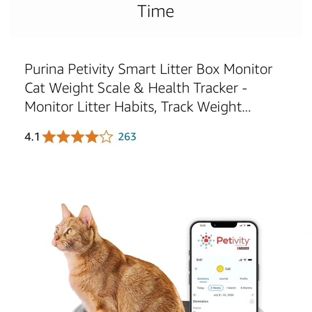 Smart Litter Box Monitor - White